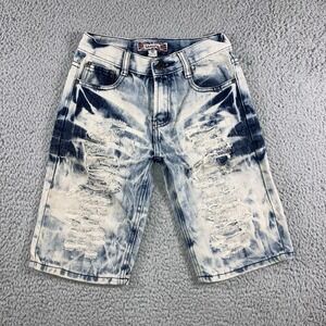 Vintage Denim Shorts Boys 10 Distressed Grunge Hip Hop Skater‎ Retro Y2K Casual